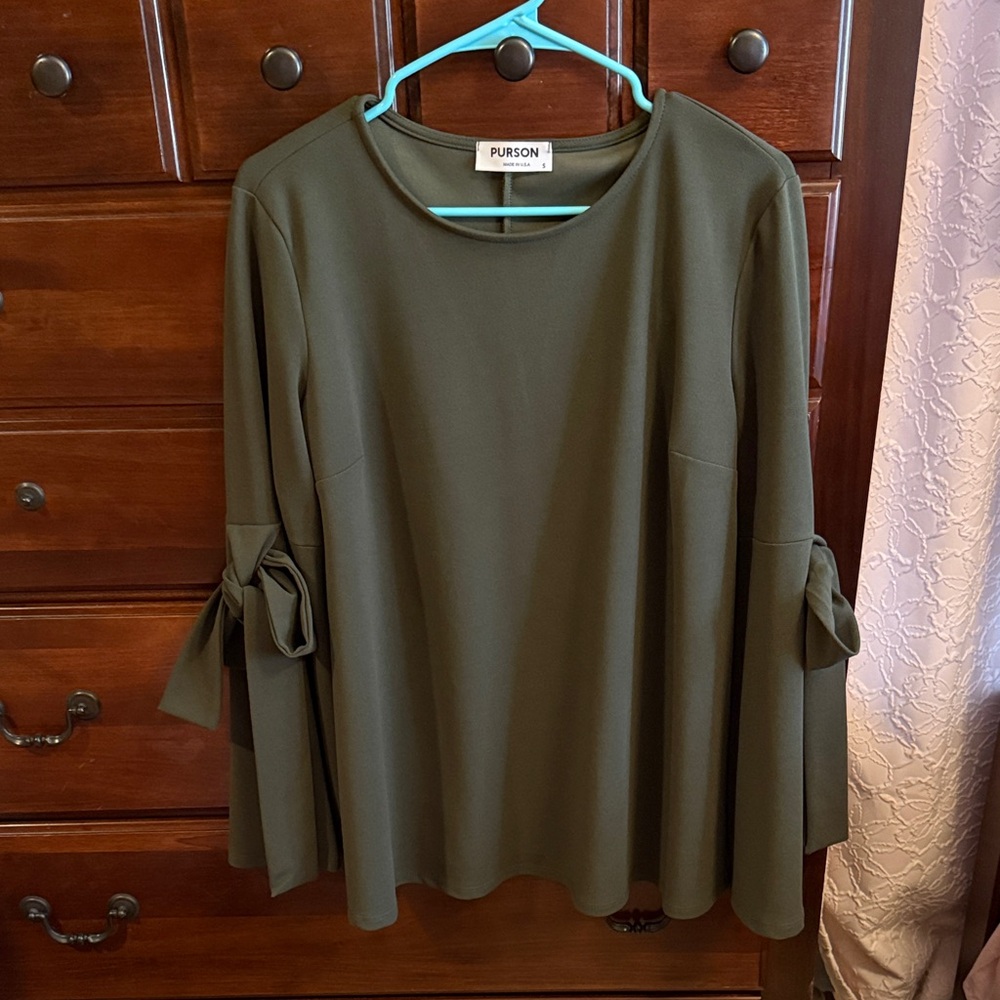 Olive Green Women's Top